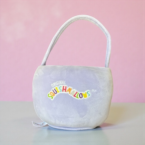 Squishmallows Babette the Hedgehog Tie-Dye Easter Basket. Like new - Picture 2 of 3